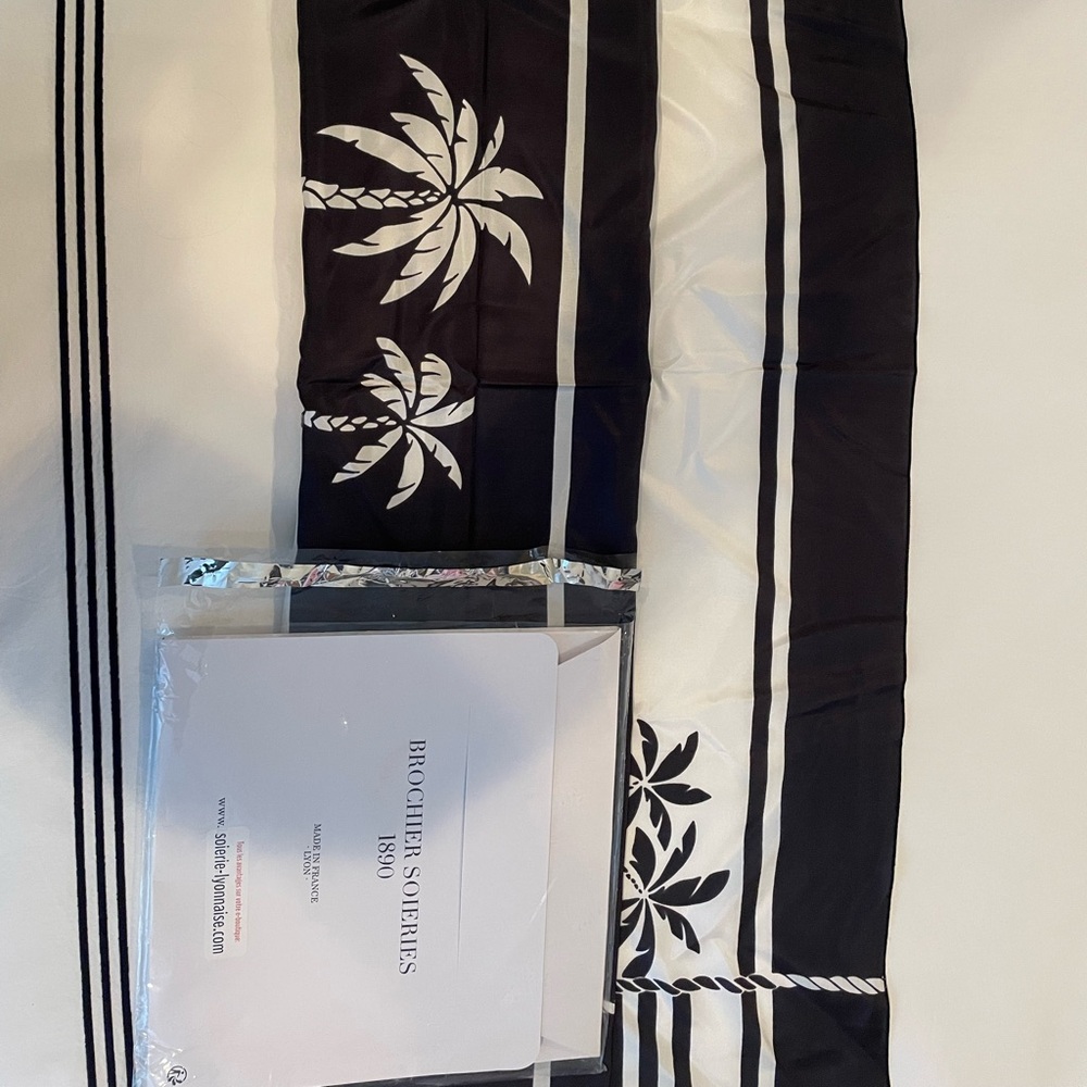 Silk scarf from France, unused